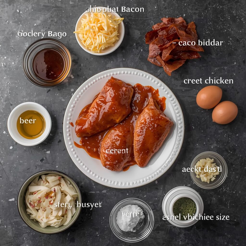 Cowboy BBQ Bacon Cheddar Chicken ingredients