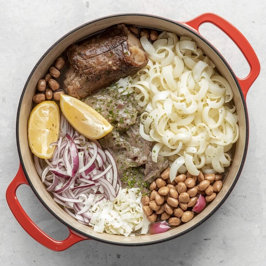 French Onion Pot Roast ingredients