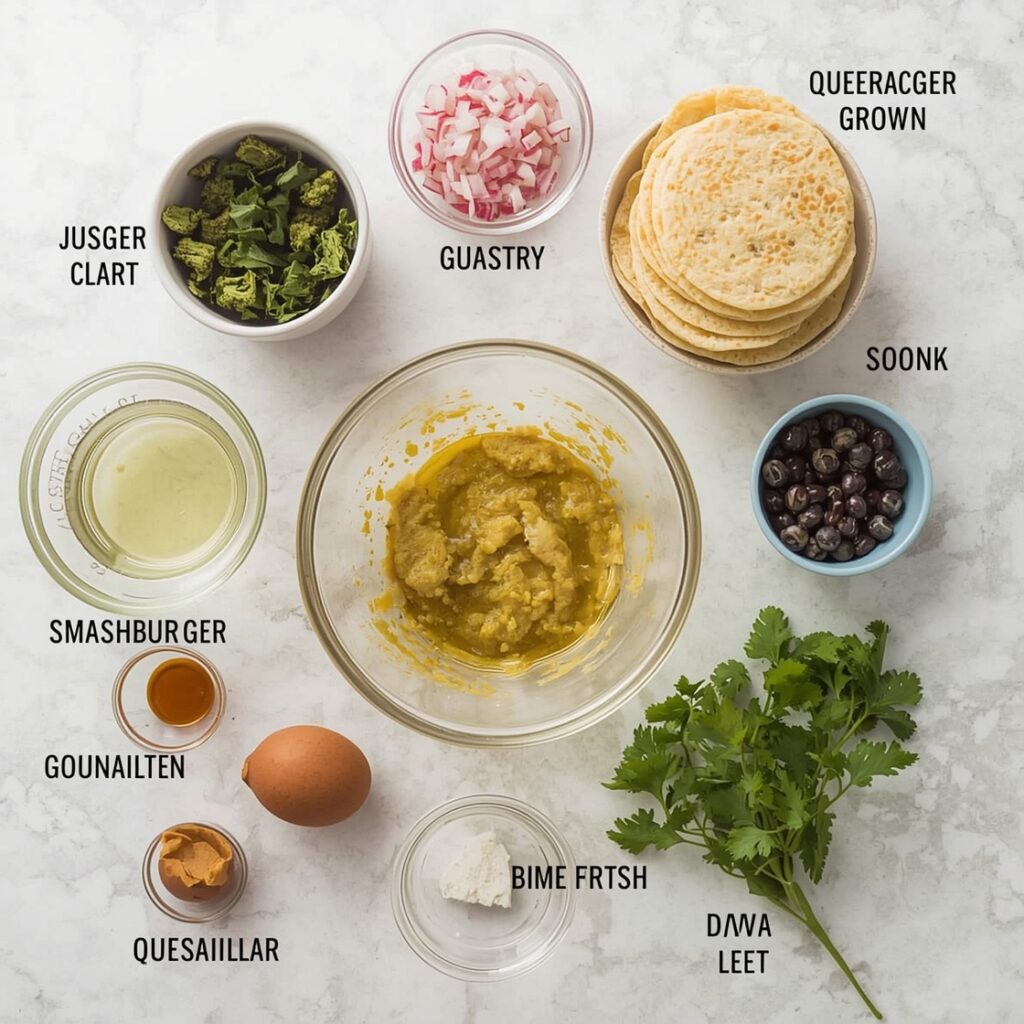 Smashburger Quesadillas ingredients
