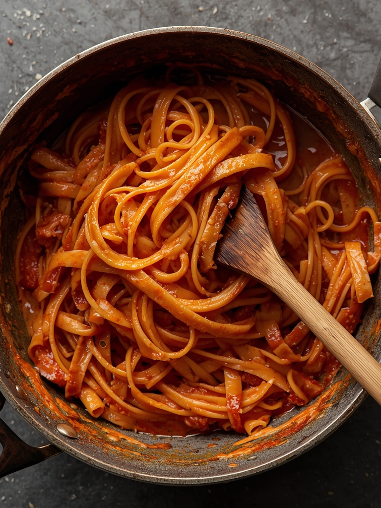 Tomato Garlic Pasta steps
