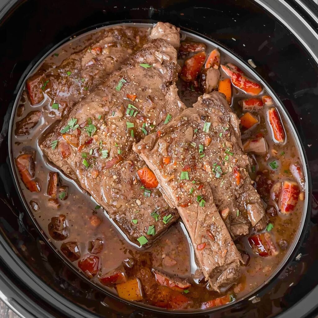 beef ribs in crock pot