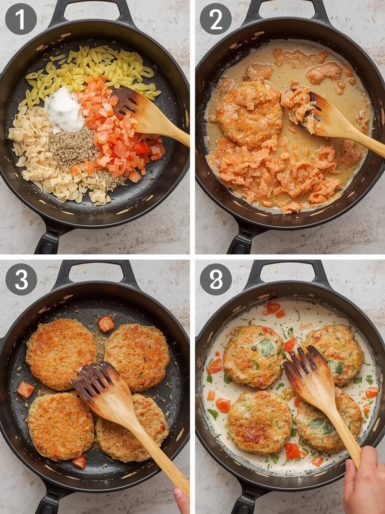 easy salmon patty recipe steps