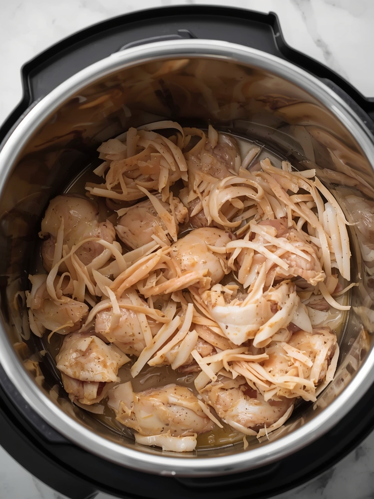 how to cook chicken to shred steps