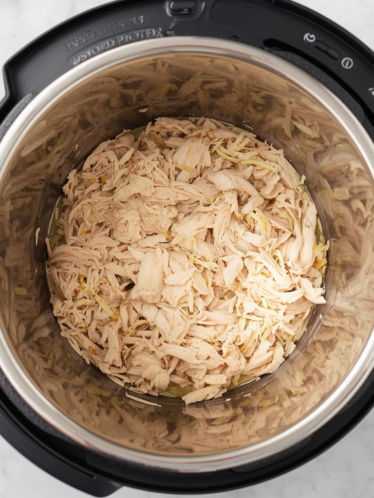 instant pot shredded chicken steps