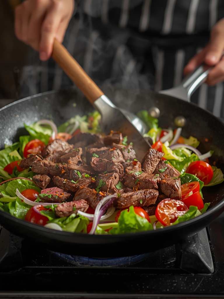 steak salad recipes steps