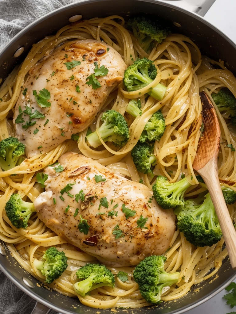 Rotisserie Chicken Broccoli Pasta steps