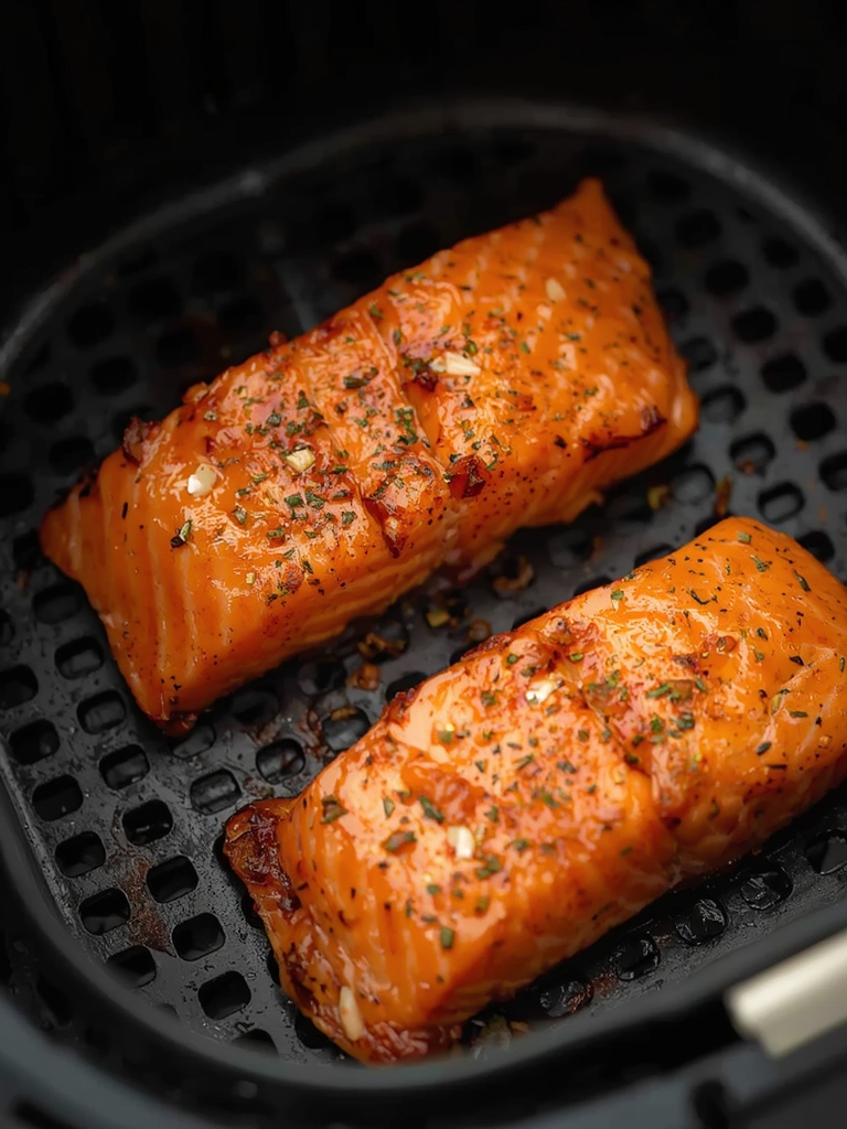 air fryer salmon steps