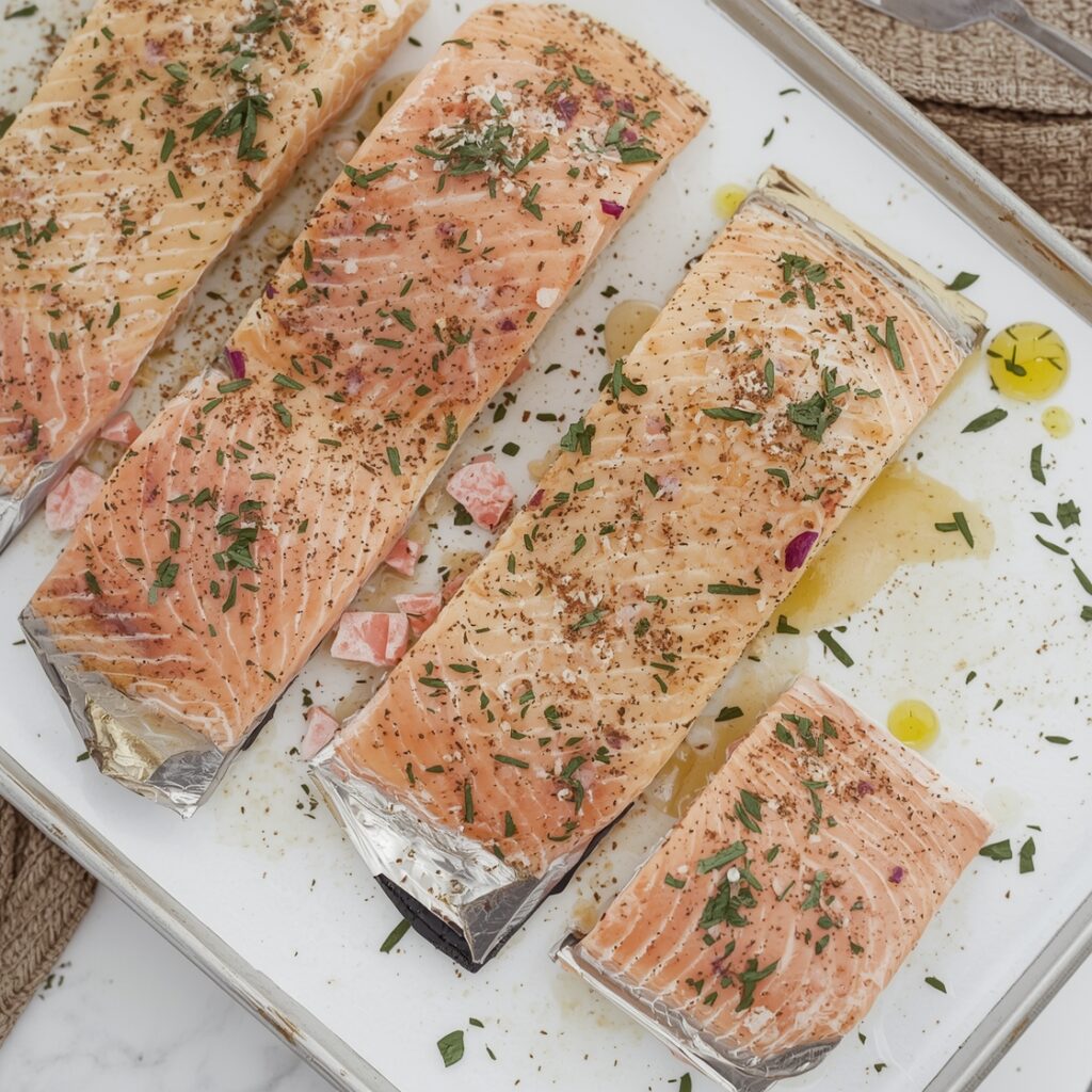 baked red salmon ingredients