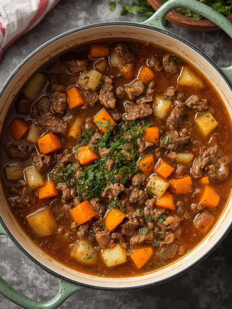 best vegetable beef soup steps